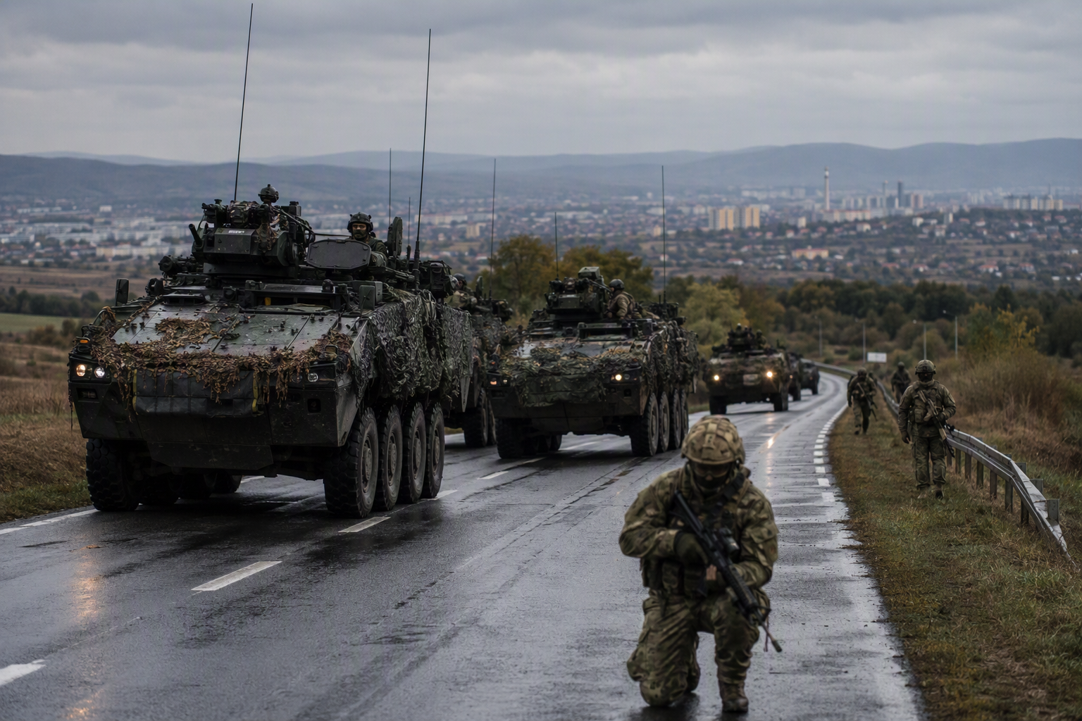 Krakov vzdoruje, NATO brzdí agresora. Obrana Polska chrání i české hranice.